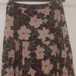 Who what wear maxi black and pink flower skirt